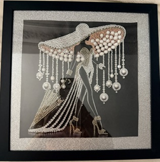 Blanche — The Framed, Diamond Divas diamond art portrait No. 14